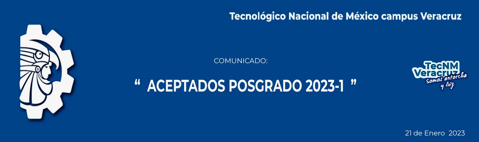 COMUNICADO LISTA DE ASPIRANTES ACEPTADOS POSGRADOS 2023-1