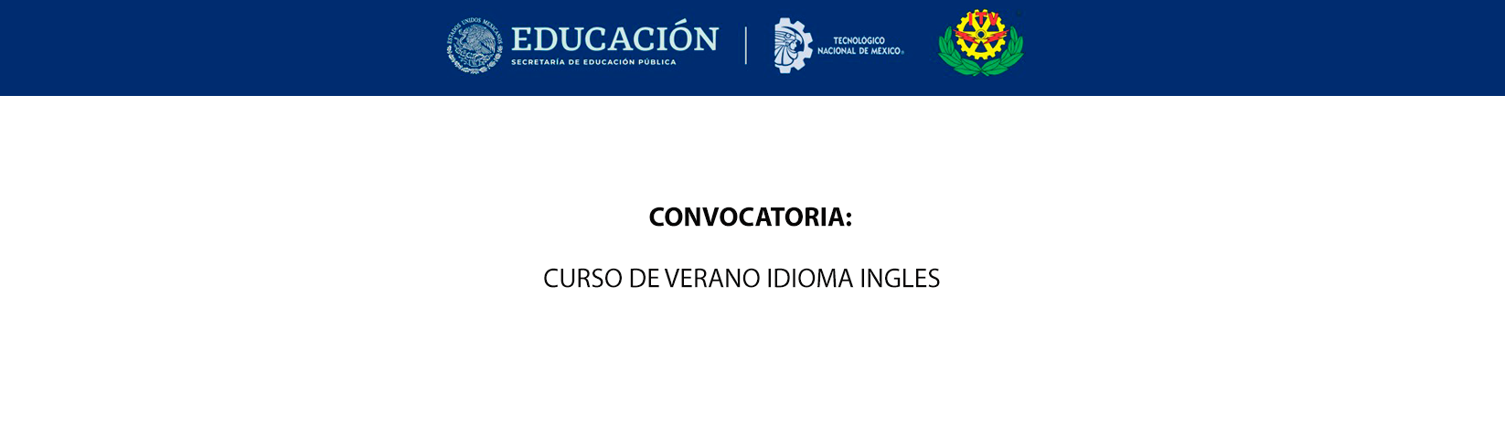 Convocatoria: Curso de Verano Idioma Ingles.