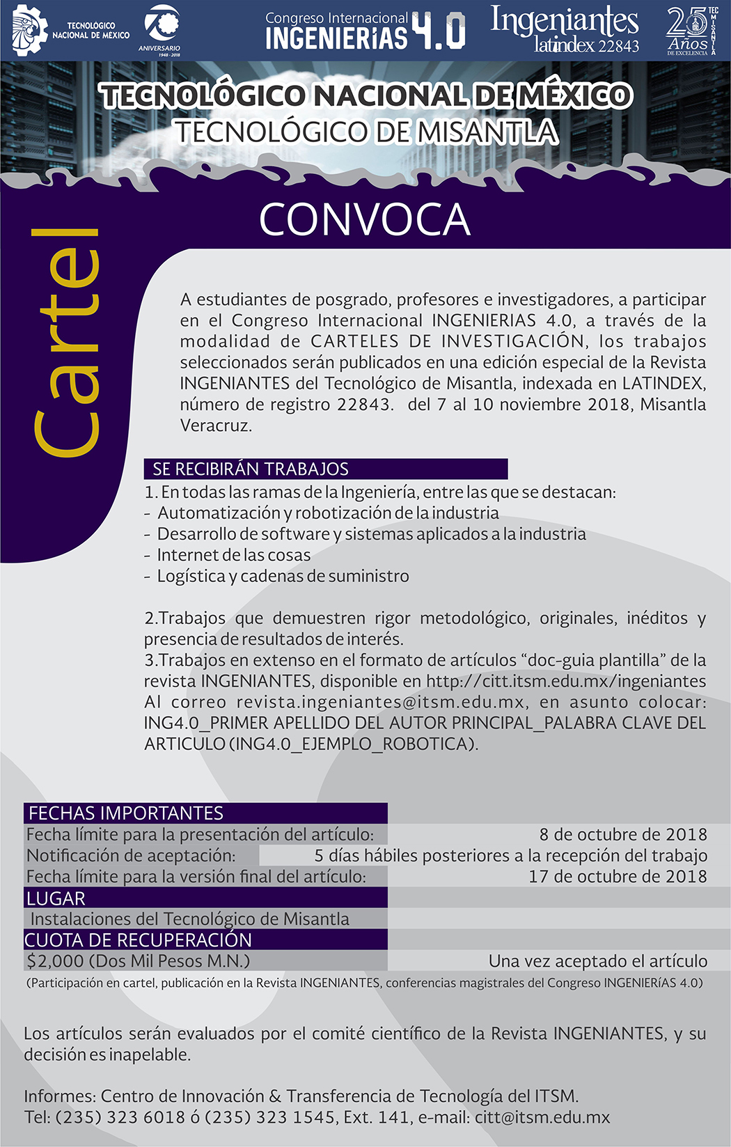 Congreso Ingenierias convocatoria cartel.jpg