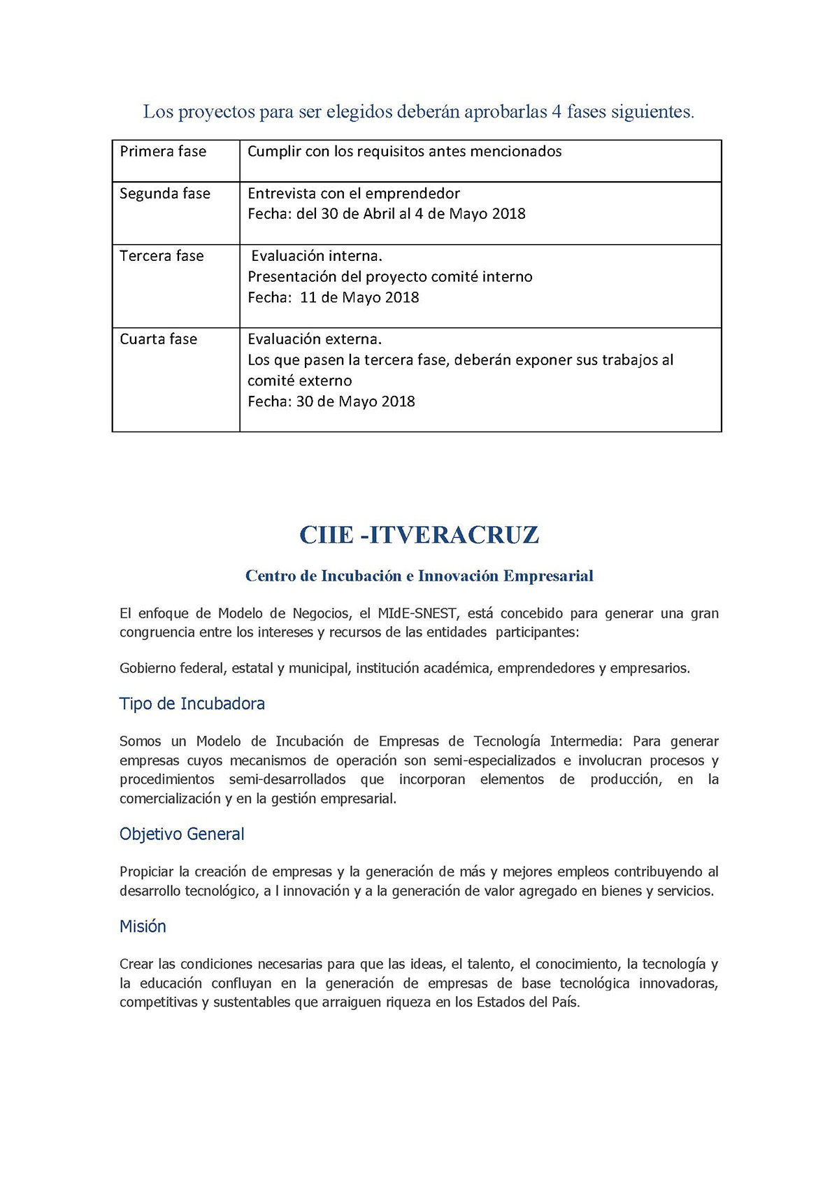 convocatoria.CIIE.ITVeacruz.2018 Página 2