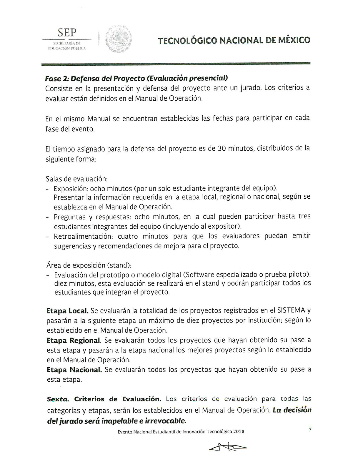 CONVOCATORIA ENEIT 2018 Página 7