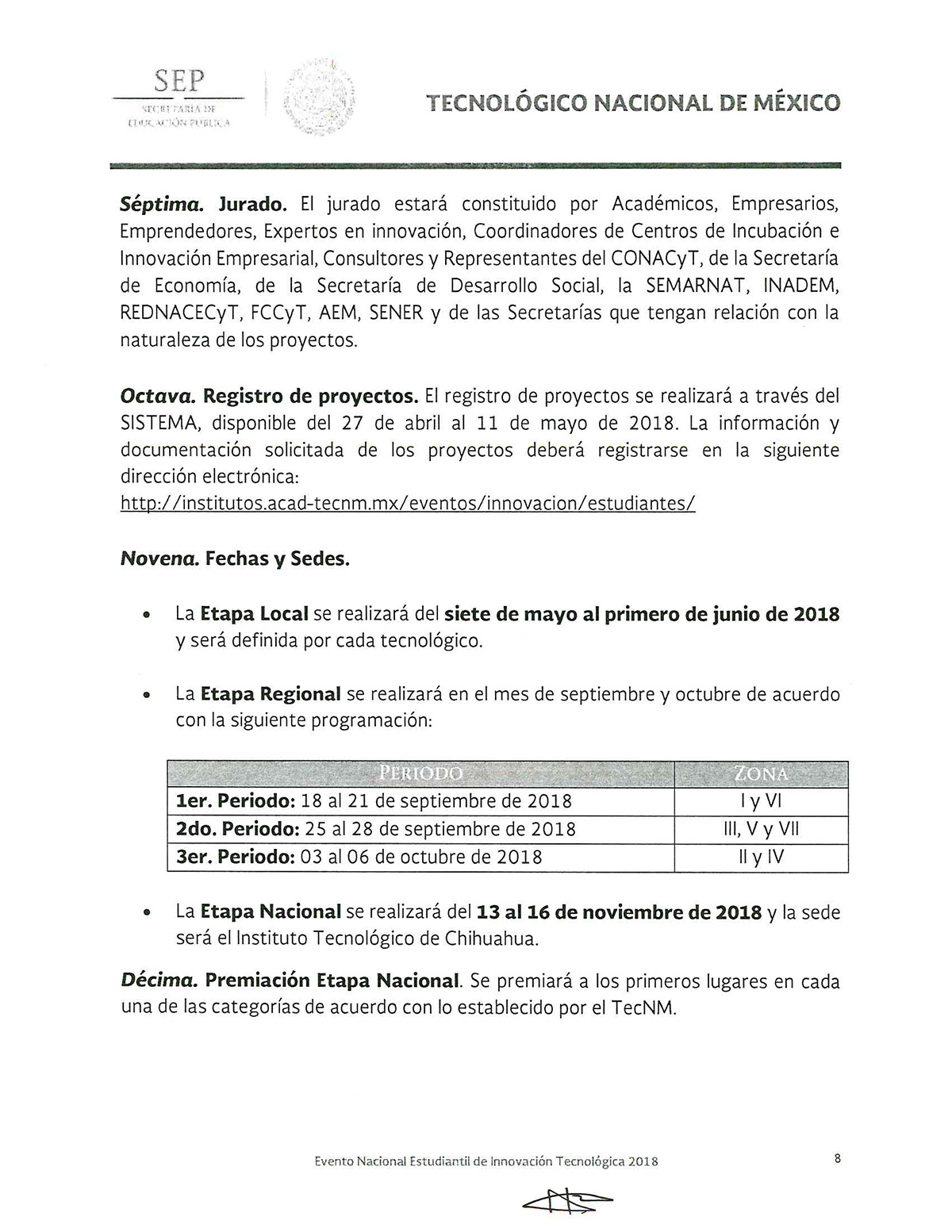 CONVOCATORIA ENEIT 2018 Página 8