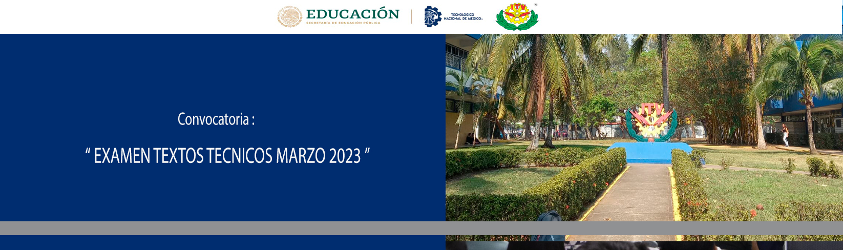 CONVOCATORIA APLICACIÓN ÚNICA DE EXAMEN DE INGLÉS COMPRENSIÓN DE TEXTOS TÉCNICOS
