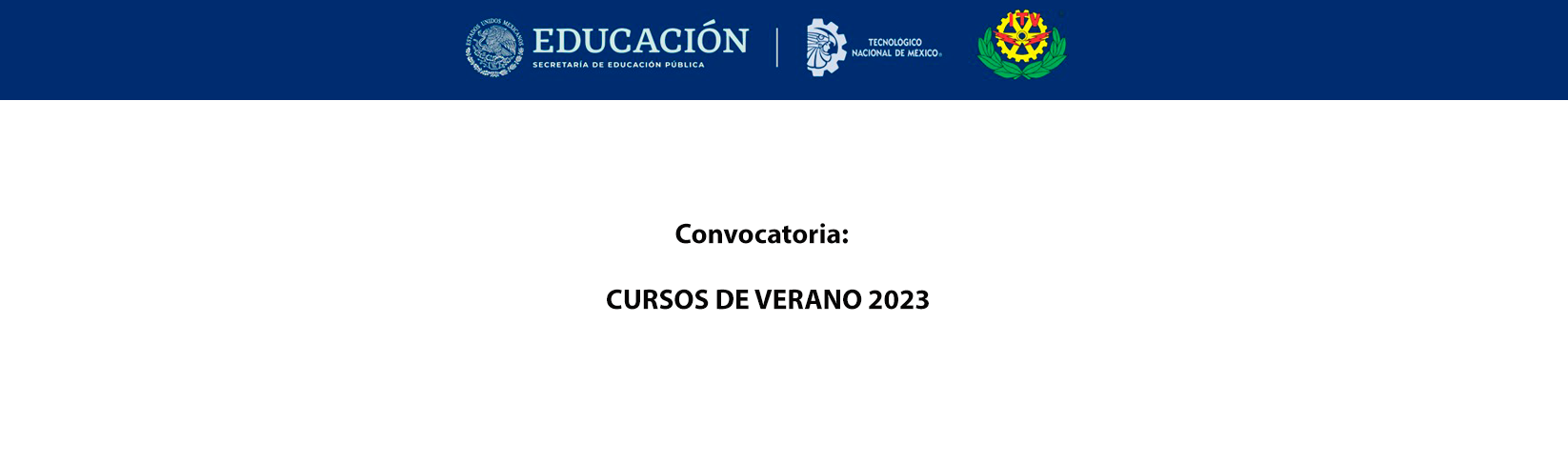 CONVOCATORIA CURSOS DE VERANO 2023