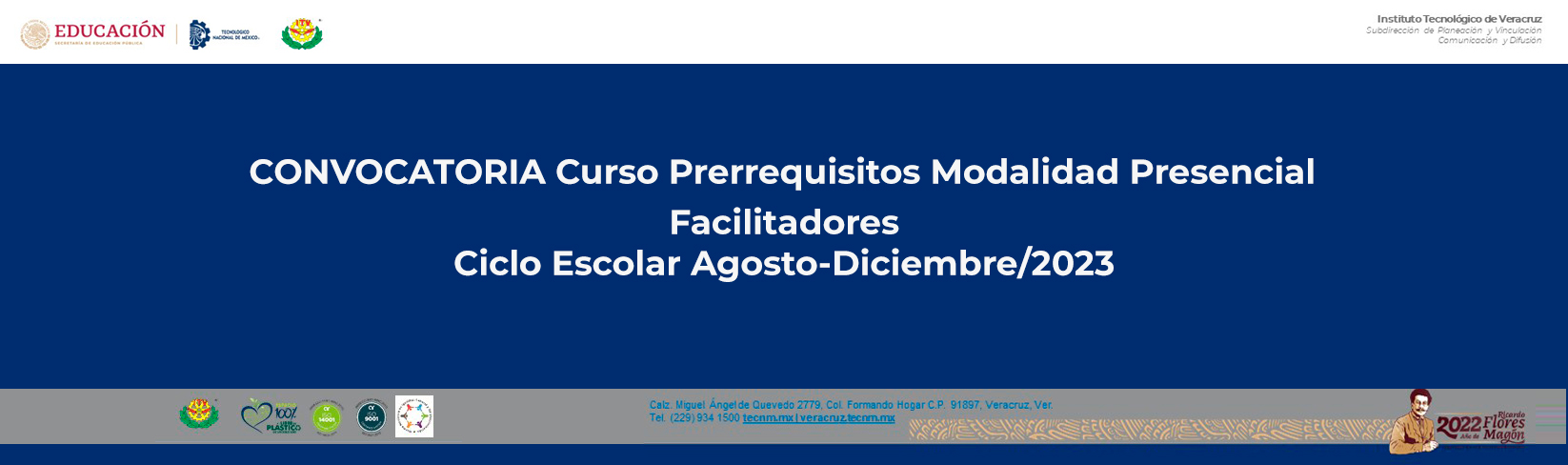 CONVOCATORIA CURSO PRERREQUISITOS AGO 23 (SEM 0) FACILITADORES