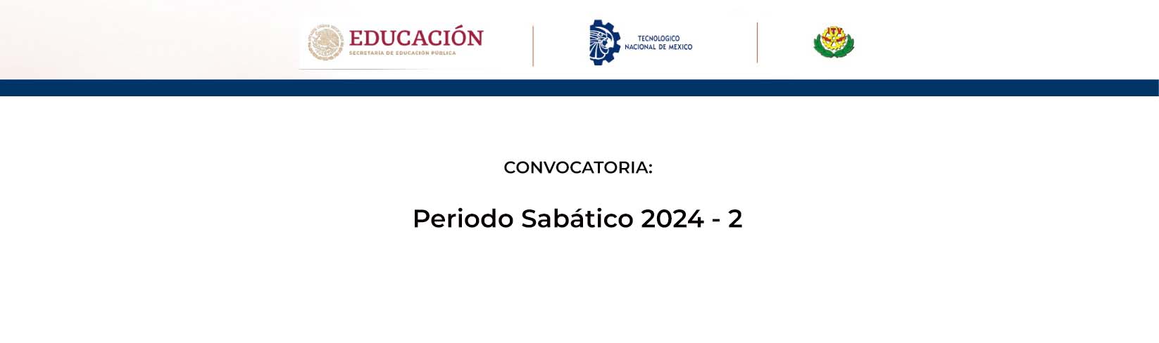 Convocatoria Periodo Sabático 2024 - 2