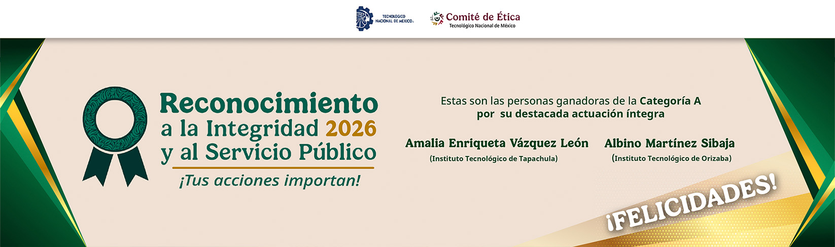 “Convocatoria al Reconocimiento a la Integridad y Servicio Publico 2026”
