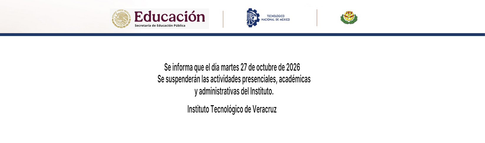 Suspención de Labores 27/10/2026